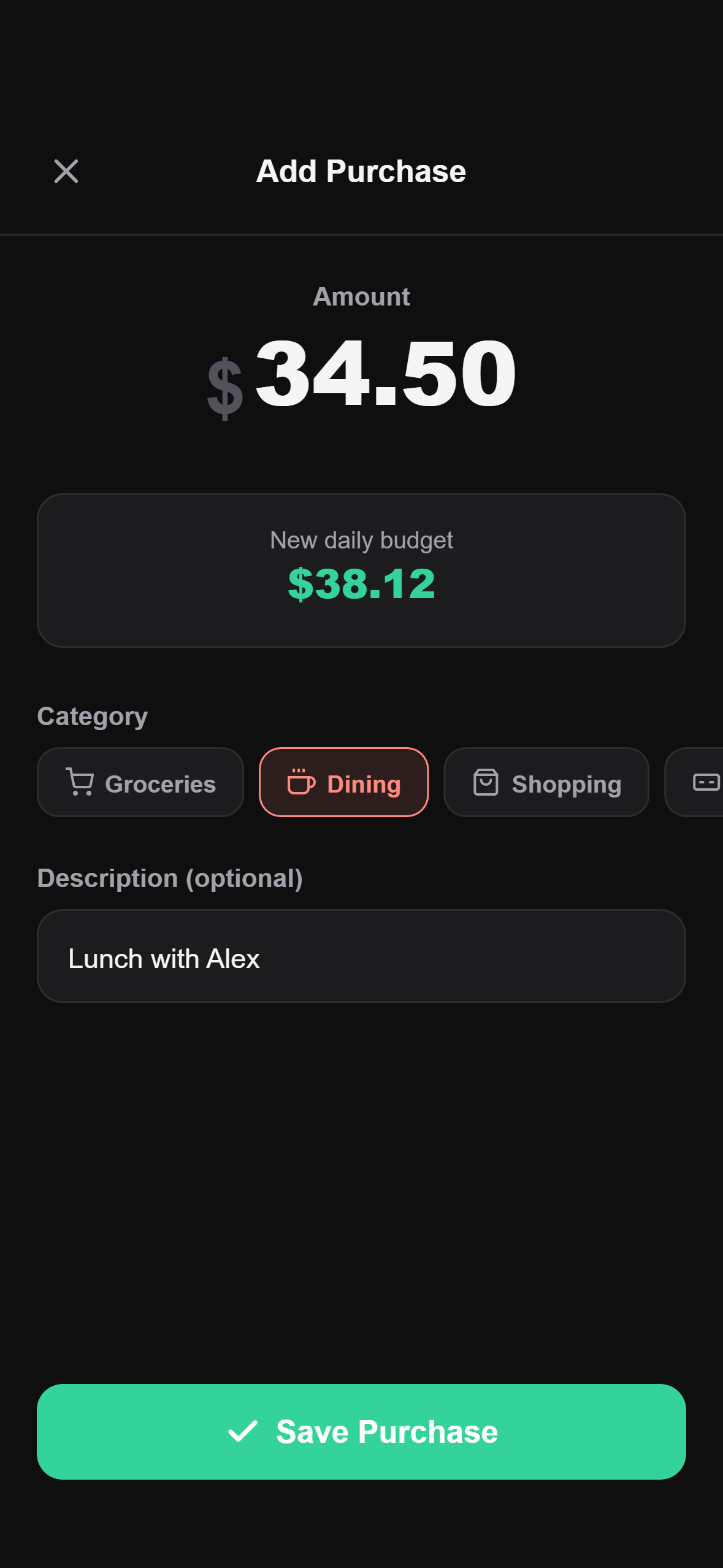 Partner sharing feature